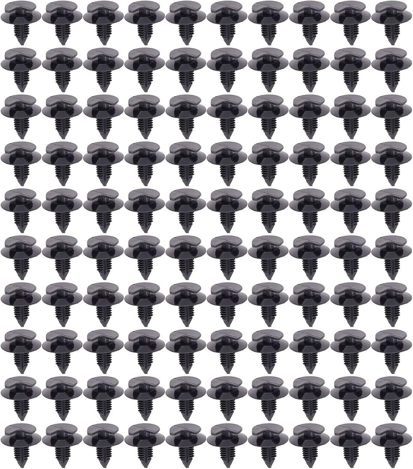 Houyeen Hidden Trim Panel Fixing Clips for VW Transporter T4 T5 Lining Carpet Board Black Pack of 100