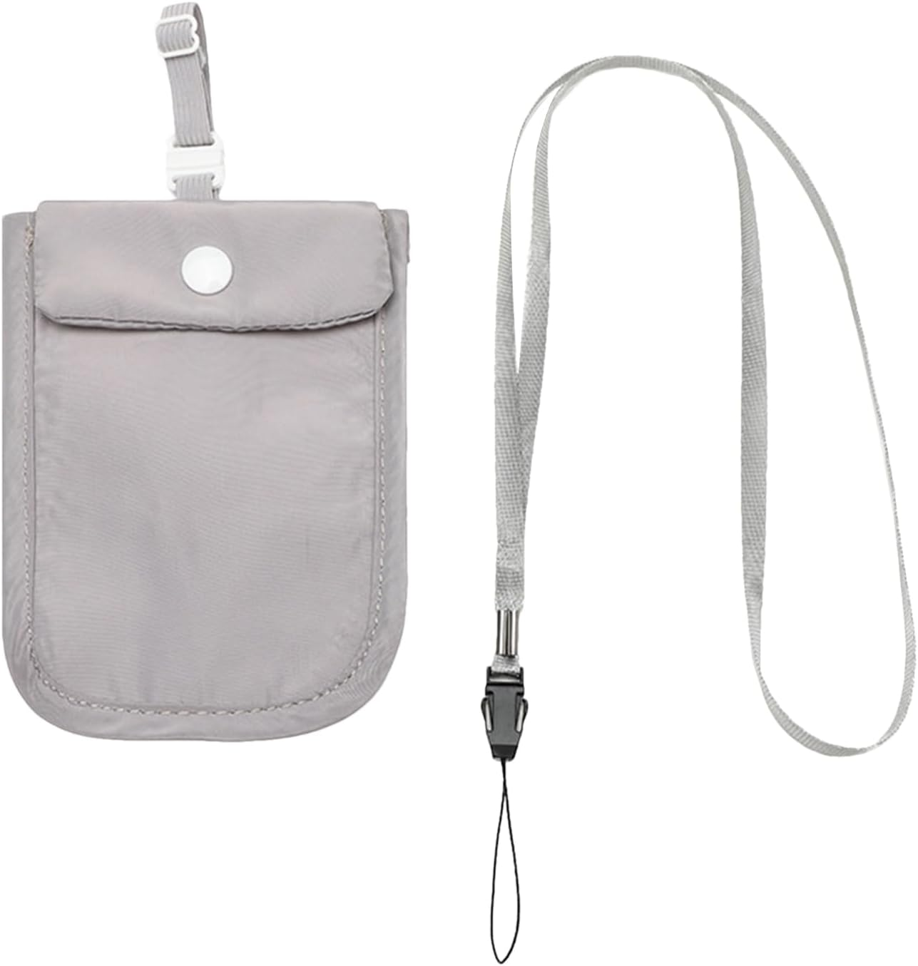 Travel Bra Wallet for Women - Hidden Undercover Secret Stash Pocket for Credit Cards, Laundry Mini Durable Lingerie Bags - Adjustable Elastic Strap and Lanyard Hidden Secret Pocket