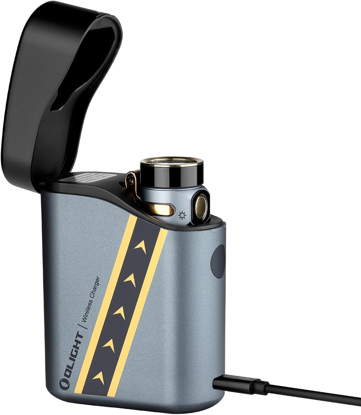 OLIGHT Baton4 Premium Edition Compact Handheld Torch Max 1300 Lumens with Charging Box Pocket-Size for Household and Mountaineering (Black)