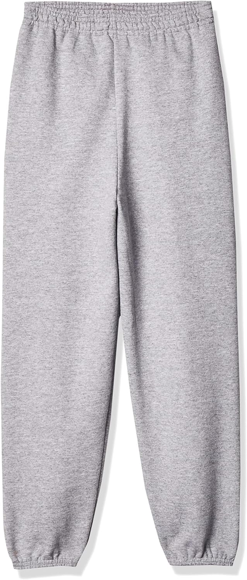 Hanes Boys Ecosmart Fleece Sweatpants, Midweight Cotton/Poly Fleece Pants for Boys, Cuffed Sweats