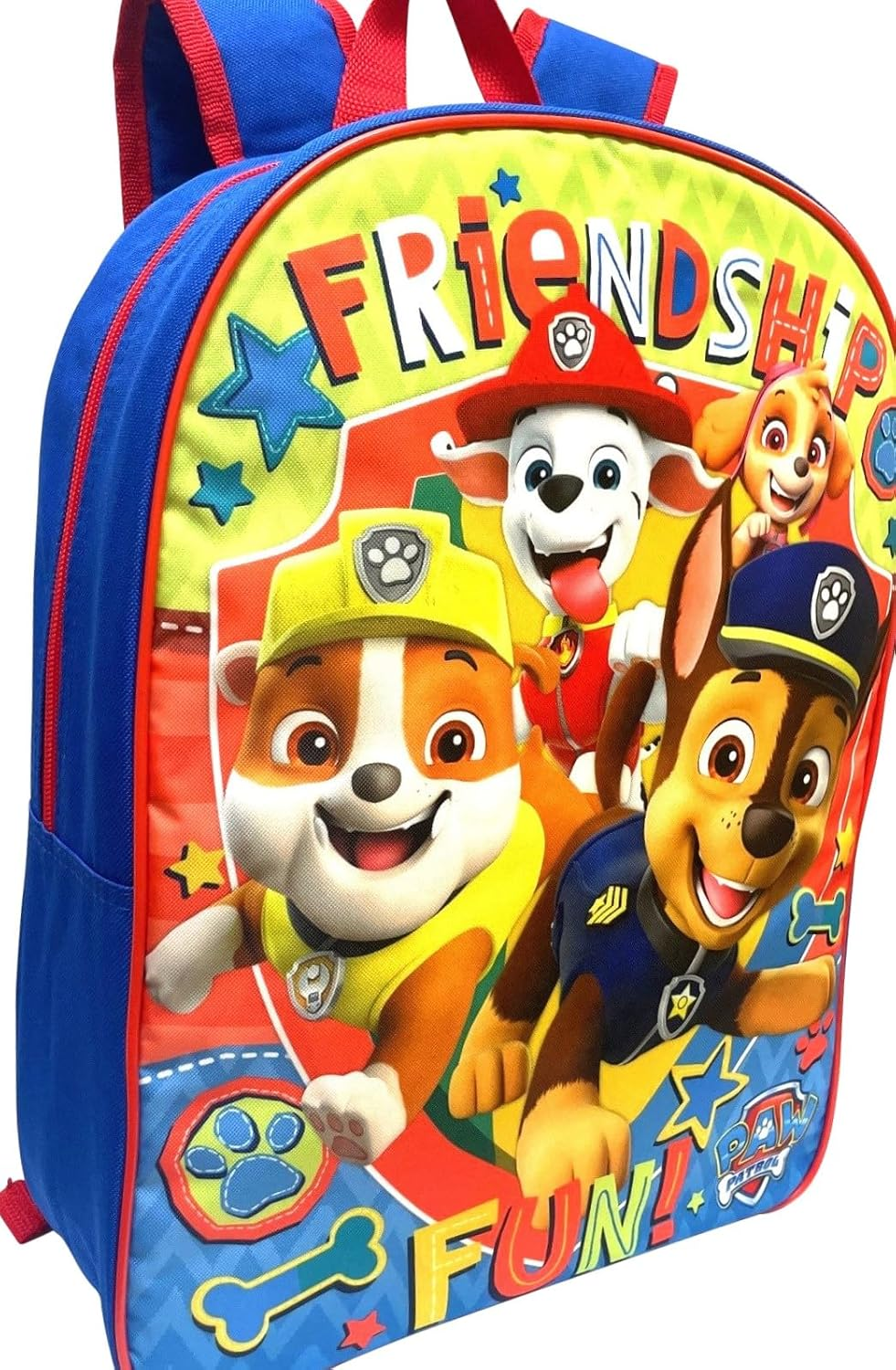 Ruz Kids Licensed School Backpack with Lunch Box Set. Two Piece 15&rdquo; Book Bag and Lunch Box Bundle, Paw Patrol Blue-Red, Large, Paw Patrol image number 3