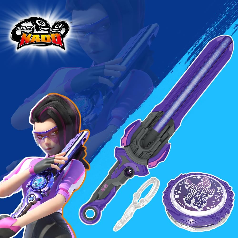 Infinity Nado Spinning Top for Children Metal Toy Boys, Battle Tops Spinning Top Launcher Toy Boys, Spinning Tops Boys from 5 6 7 8 9 10 11 12 Years, Standard Pack Magic Dragon image number 2