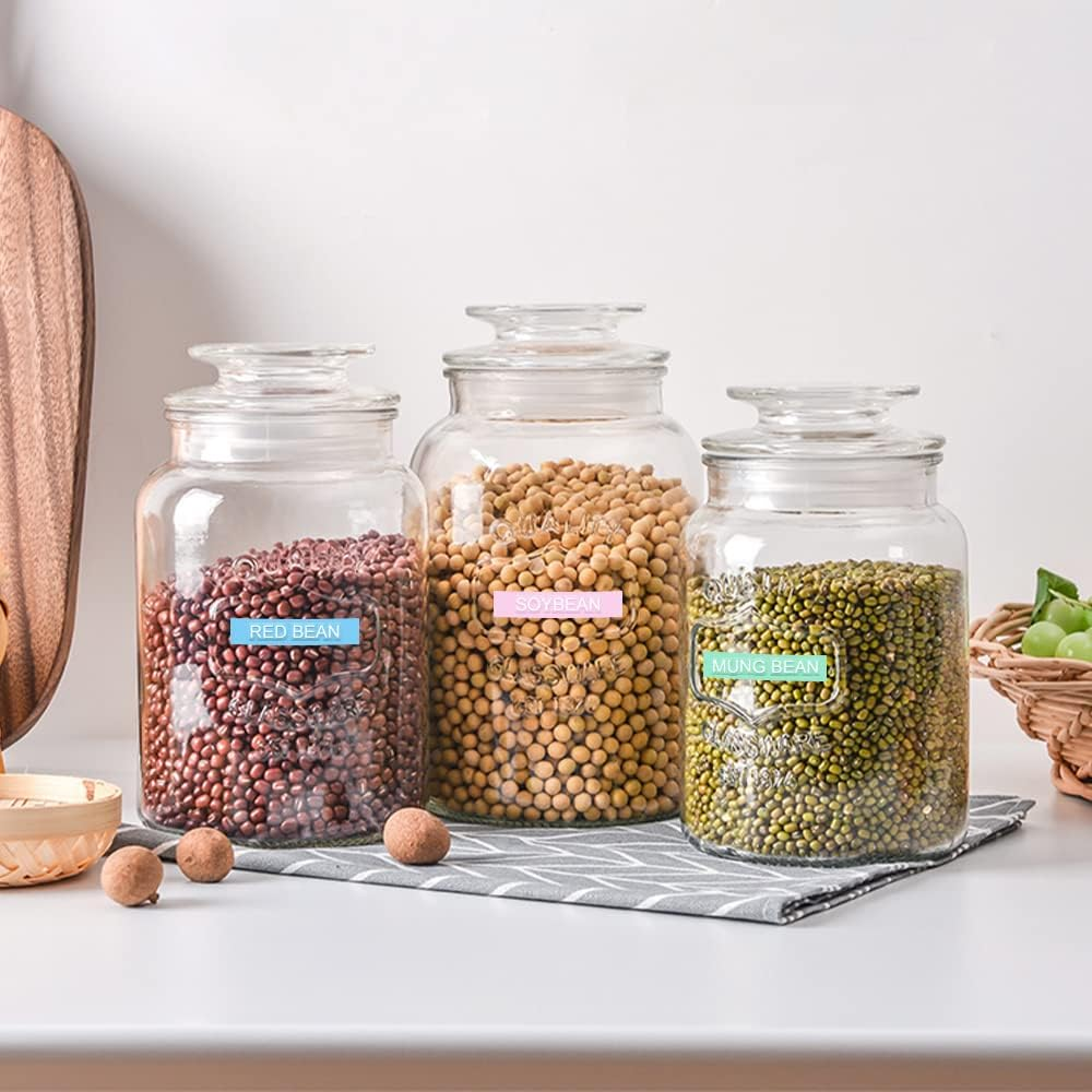 Pristar Plastic 3D Embossing Label Tape Self-Adhesive Compatible for Dymo Label Makers Organizer Xpress Pro, Office Mate II, 3/8 in X 9.8 Ft, Macaroon Color Yellow/Blue/Green/Pink/Purple, 10-Pack image number 1