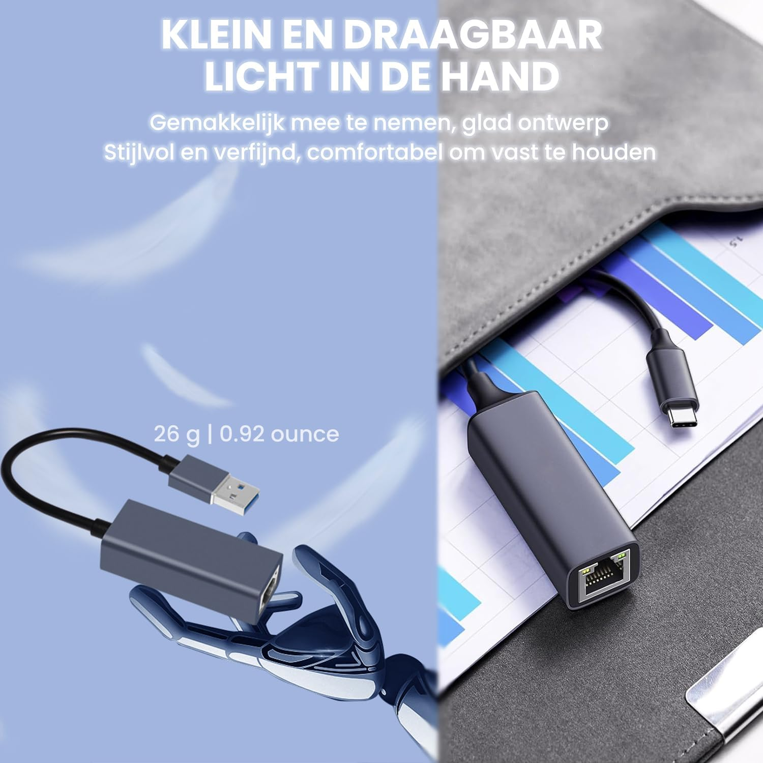 ROTOPATA USB C to Ethernet Adapter, Driver Free USB C to RJ45 Gigabit Ethernet Adapter Compatible for Macbook Pro|Air, Iphone 15 Pro|Max, Windows XP, MAC OS, Linux