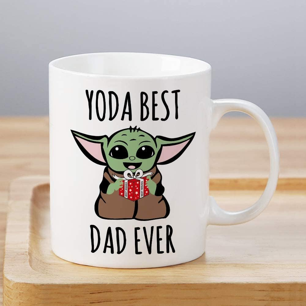 Dad Mug for New Fathers, Men Birthday Present or Yoda Fan, Coffee Mug Fathers Day Valentines Day Birthday Gifts for Father Dad, Funny Gifts for Men Grandpa Uncle image number 3