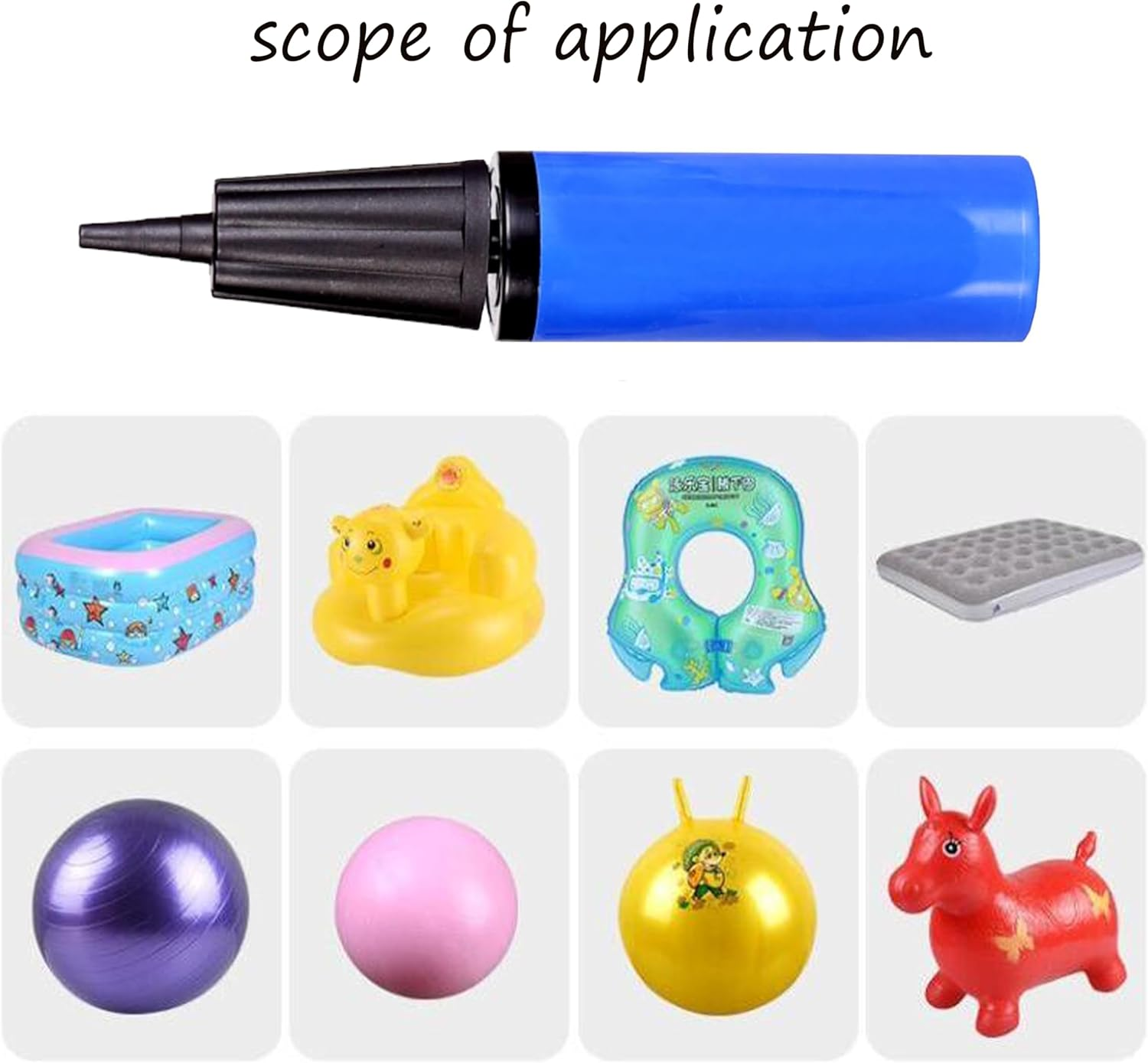 Exercise Ball Inflator Pump with Replacement Plug Kit - Yoga Ball Air Pump for Fitness Balls image number 4