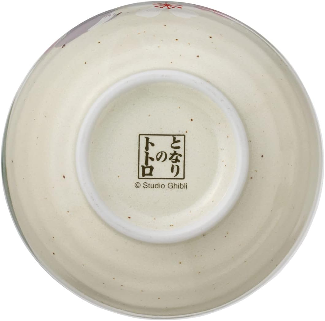 Studio Ghibli via Bluefin My Neighbor Totoro Traditional Japanese Dish Series - Small Rice Bowl [Sakura/Cherry Blossom] - Official Studio Ghibli Merchandise, CHMR1-A image number 4