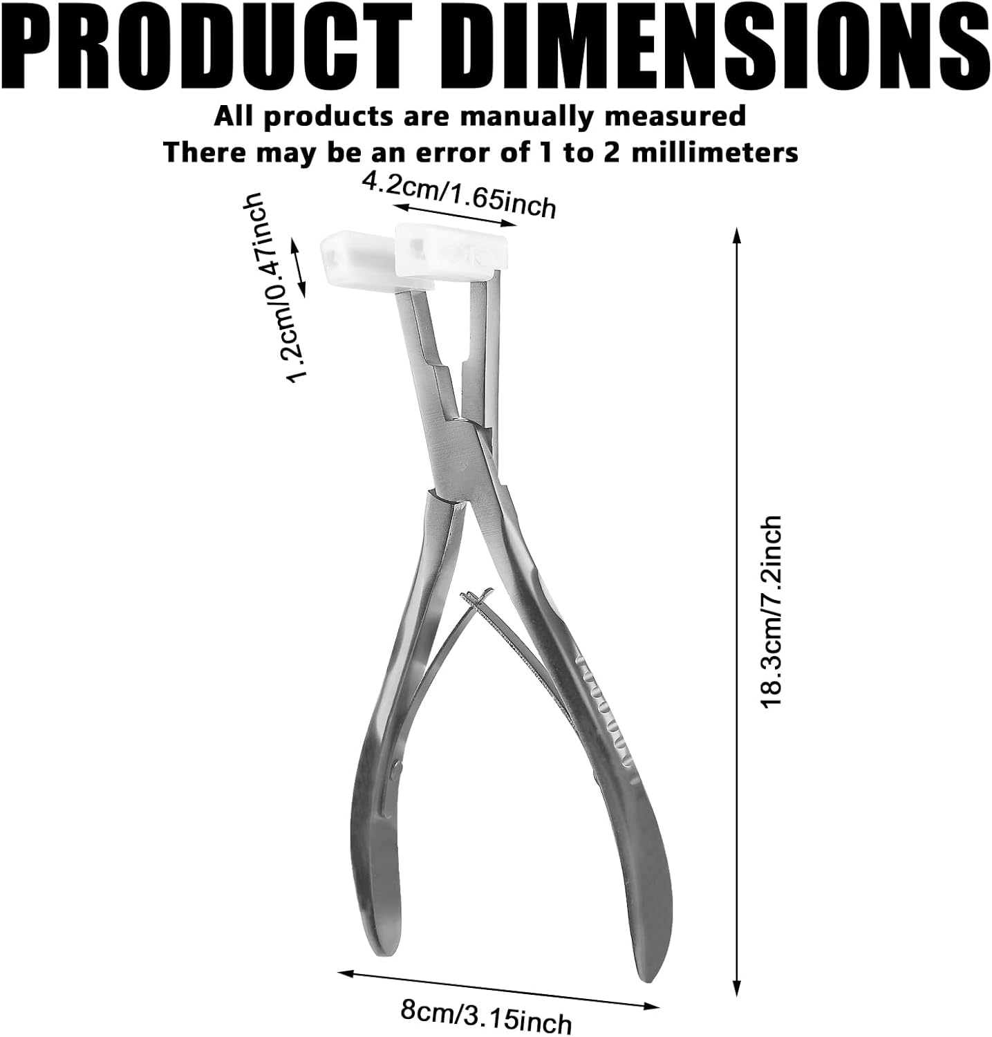 Tape-In Hair Extensions Pliers Real Hair Extensions Styling Tool Stainless Steel Professional Hair Extension Pliers for Salon Professional Installation image number 1