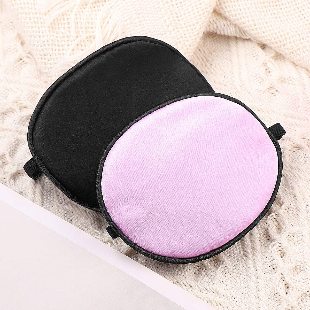 ROSENICE Eye Patch 2 Pieces Silk Elastic Eye Patches Lazy Eye Patches for Adults Lazy Eye Amblyopia Strabismus image number 6