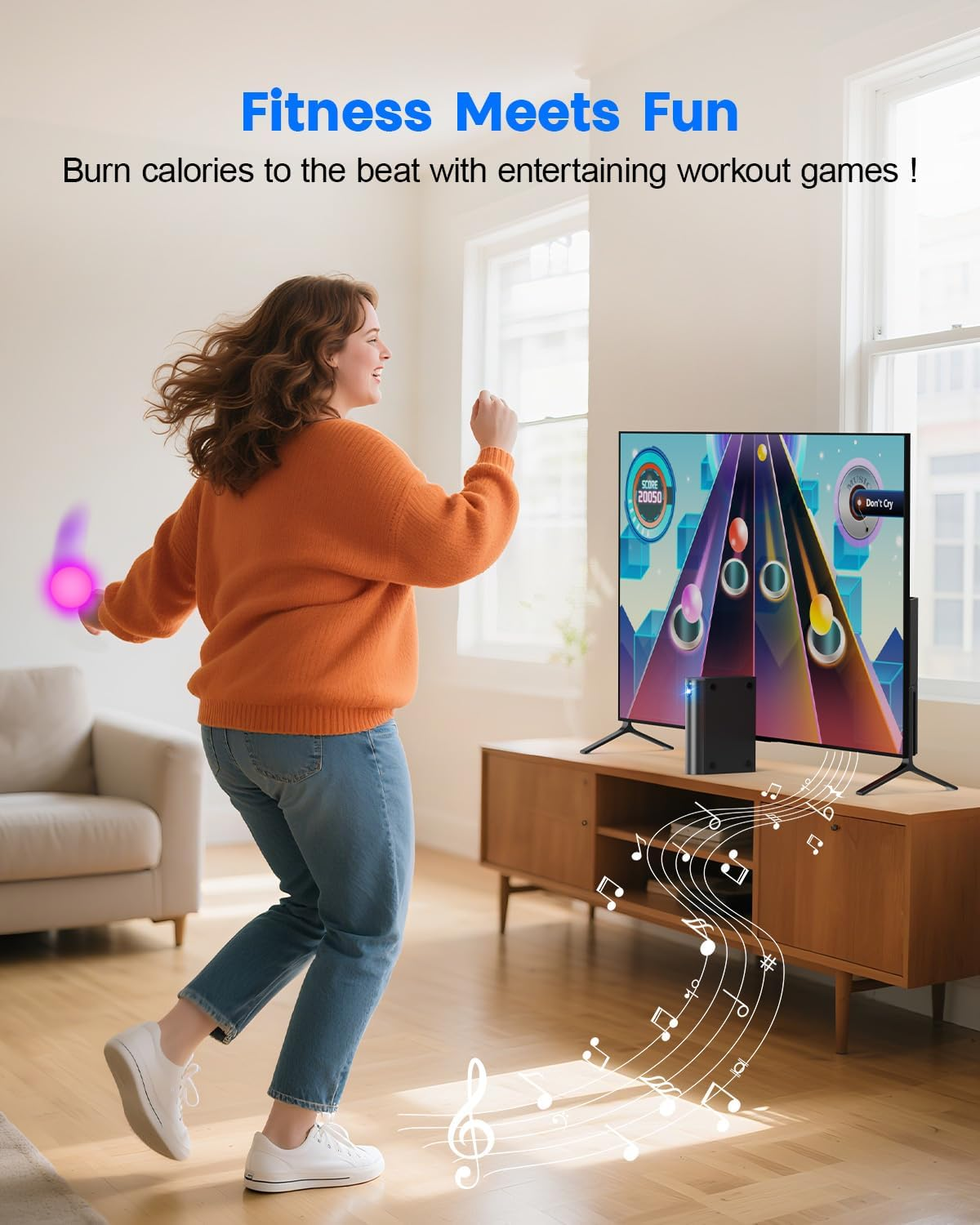 【Australia Version】 AR Motion Game Console with Adjustable Camera,Plug & Play Video Games via HDMI Connection, 10 Motion Games & 18 Controller Games for Indoor Play & Interactive Fun - Black image number 2