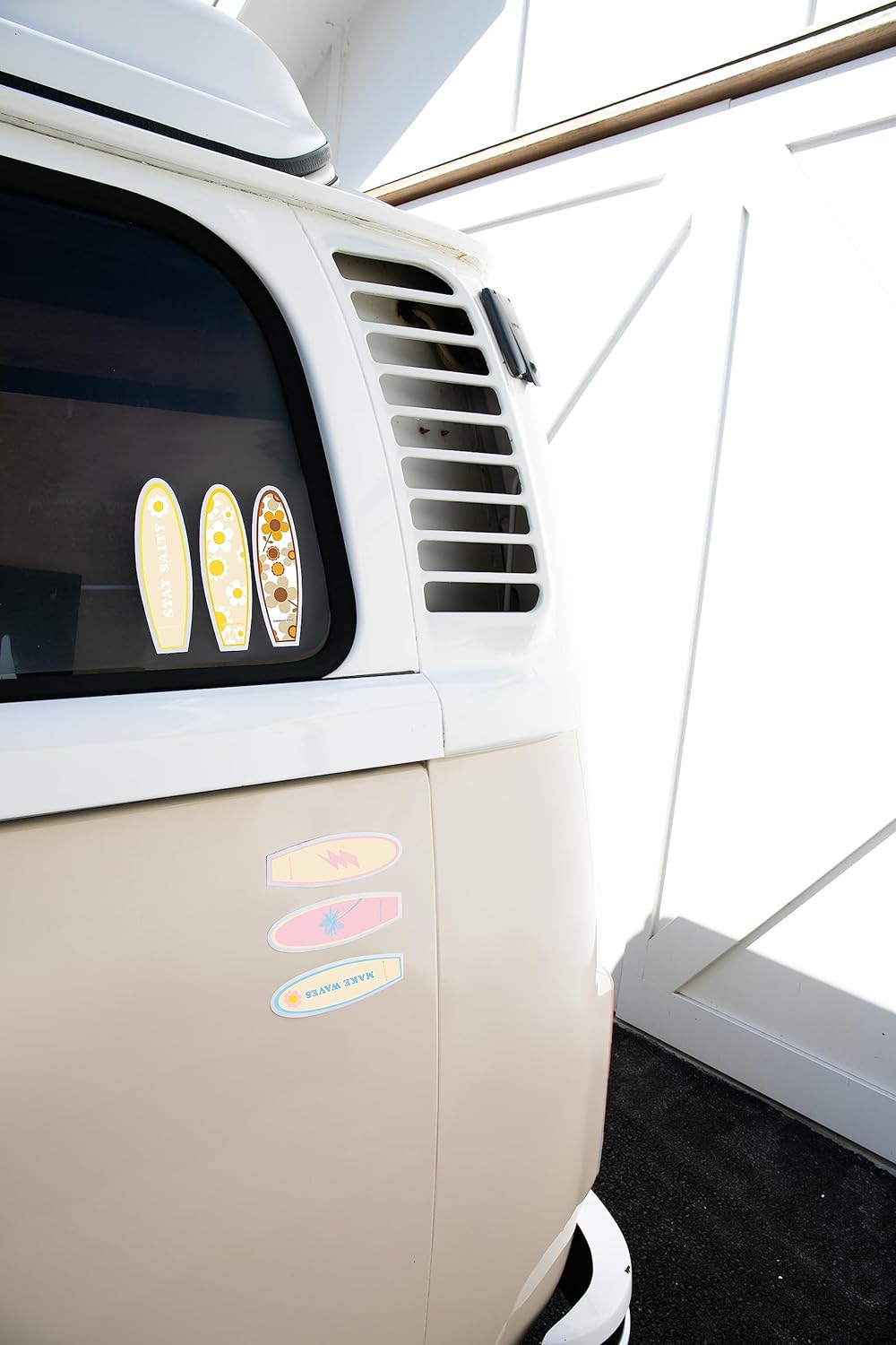 Surfboard Soks-Sticker-Bumper Sticker-Waterproof Sticker-Vinyl Sticker-Decal Sticker-Beach-Ocean-Surfing-Surf-Laptop-Water Bottle-Widows-Cars-Surfboard Sticker-70'S Retro Sticker-Daisy-Stay Salty