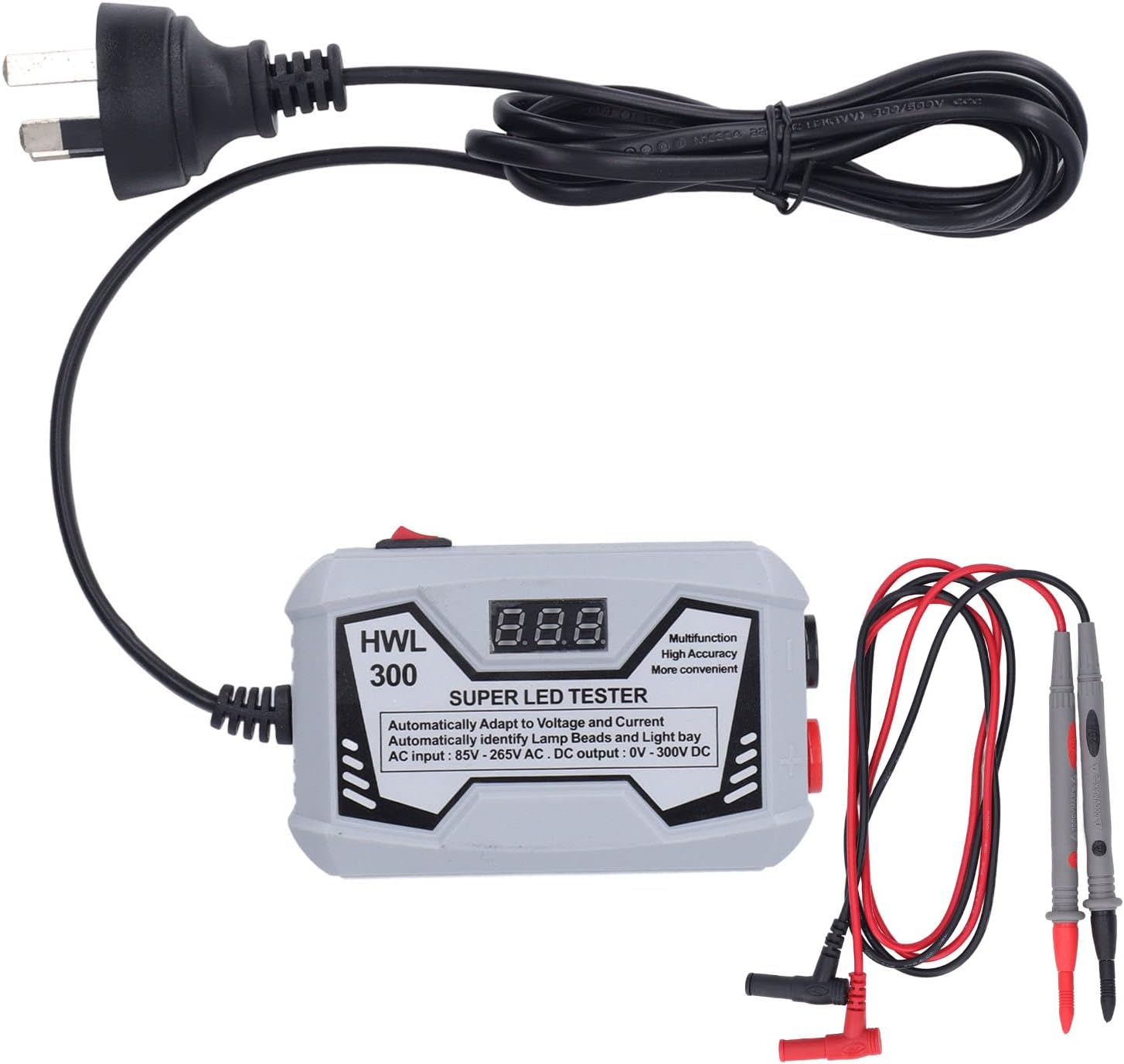 Super LED Tester, 85‑265V 18W Portable Adjustable Voltage Non Electric Shock Real Time Digital Display Automatic Detection TV Backlight Tester for Inspection (AU Plug) image number 6