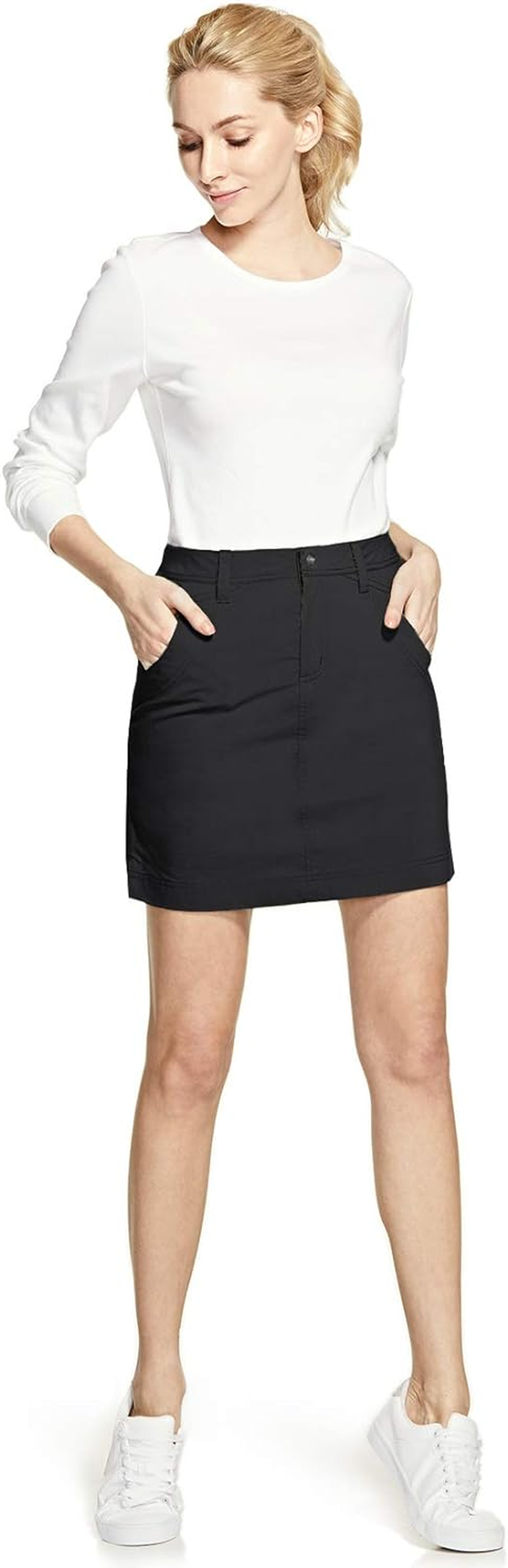 CQR Women'S Outdoor Skort, UPF 50+ Active Athletic Casual Skirt with Shorts, Hiking Golf Travel Casual Skort with Pockets image number 4