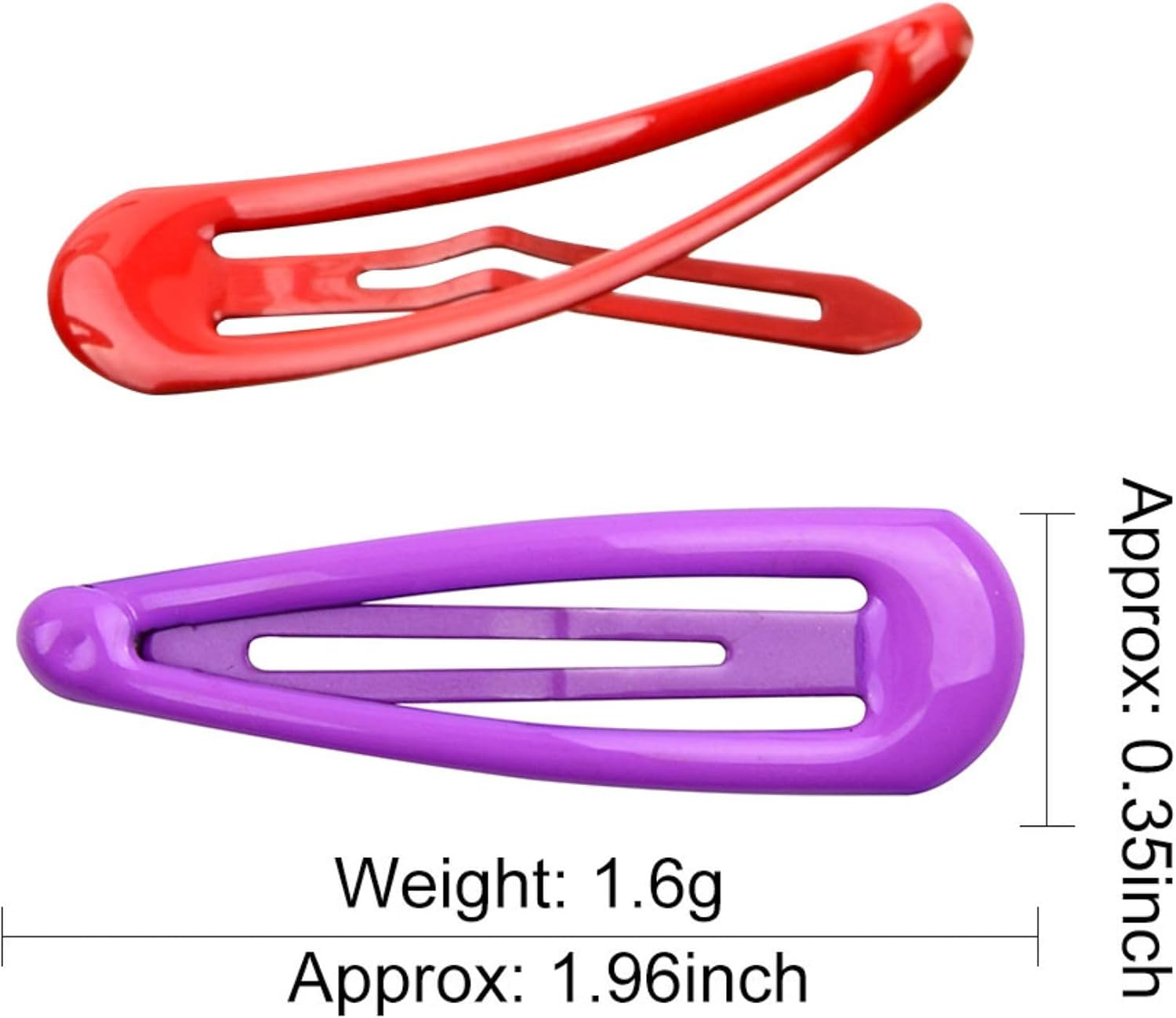 40PCS Snap Hair Clips Baby Girls Metal Colorful Hair Barrettes Toddler Hair Clips Non-Slip Small Hairpin Hair Accessories Drop Oil Protection for Kids Teens Women image number 3