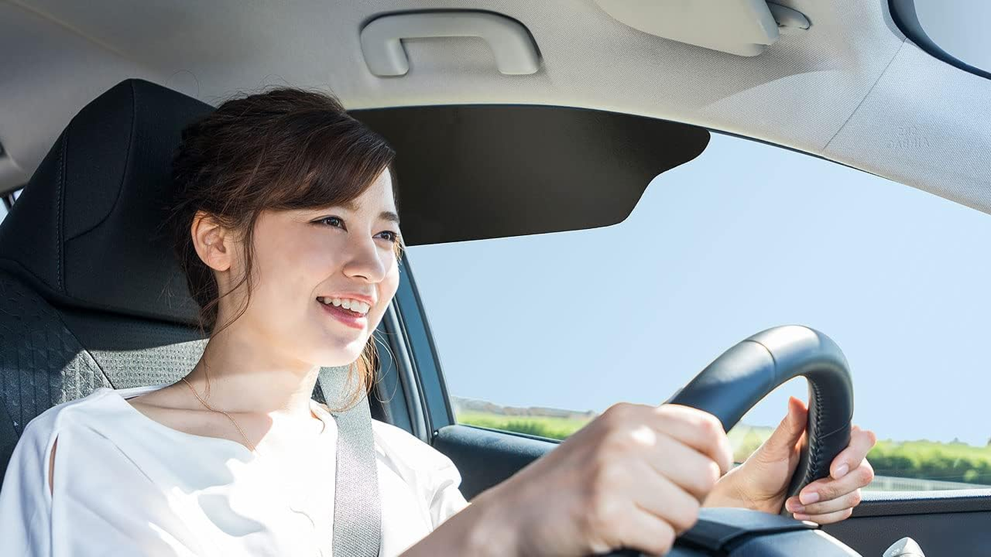 Tuckvisor Blackout Sun Visor Sunshade Extender for Car Window Windshield Sun Shade Anti-Glare Car Sun Visor Protects from Sun Glare, Snow Blindness, UV Rays, Universal for Cars, Suvs 1 Pack image number 1