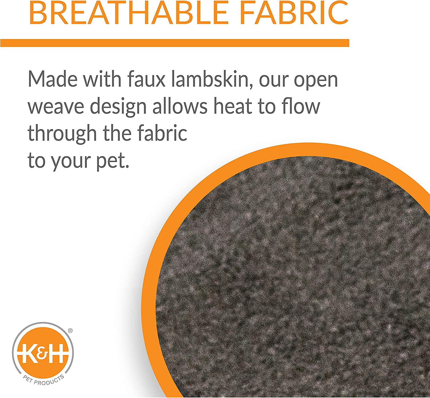 K&H Pet Products Extreme Weather Kitty Pad/Small Lectro-Kennel Outdoor Heated Pad Replacement Cover, Zipper Closure, Soft & Breathable - 18.5 X 12.5In Gray Fleece (Heated Pads Sold Separately) image number 4