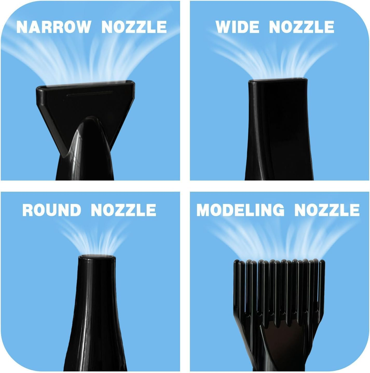 Dog Hair Dryer,5.2Hp/ 3800W High Velocity Blow Dryer for Dogs Pet Grooming,Low Noise Speed Temperature Adjustable Pet Grooming Dryer with 4 Nozzles, Blue image number 3