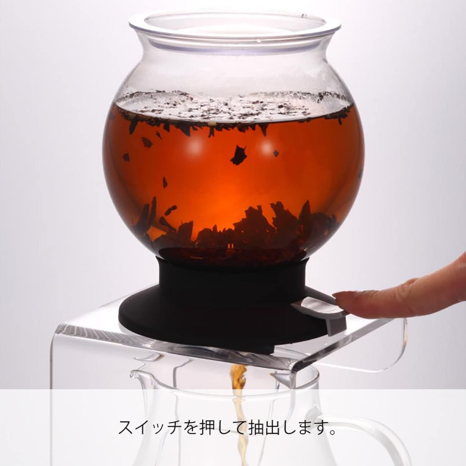 Hario Largo Glass Tea Dripper Set, 350Ml image number 5