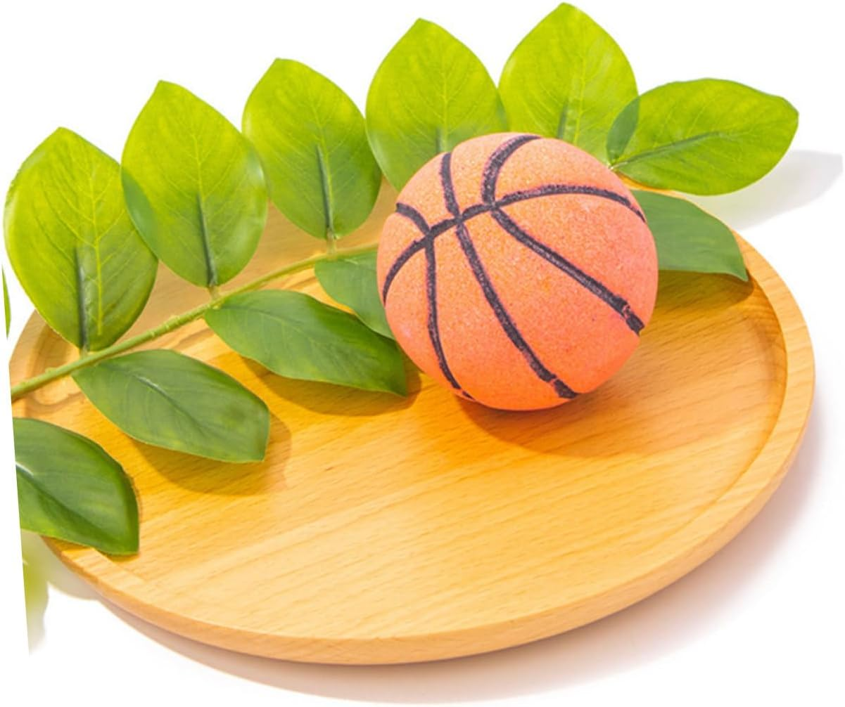COOLHIYA 3Pcs Essential Oil Bubble Bathing Balls Basketball Shape Bath Salt Balls for Boys and Girls image number 6