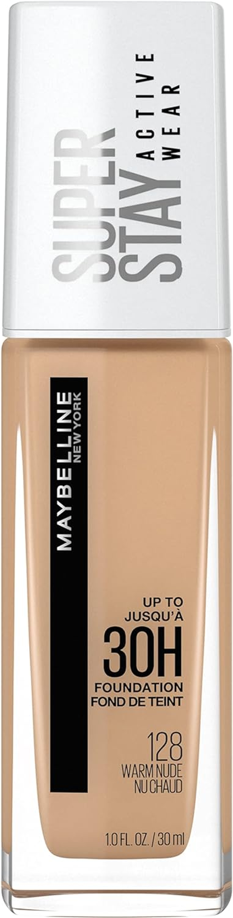 Maybelline New York Super Stay Full Coverage Liquid Foundation Active Wear Makeup, up to 30Hr Wear, Transfer, Sweat & Water Resistant, Matte Finish, Warm Nude, 1 Count
