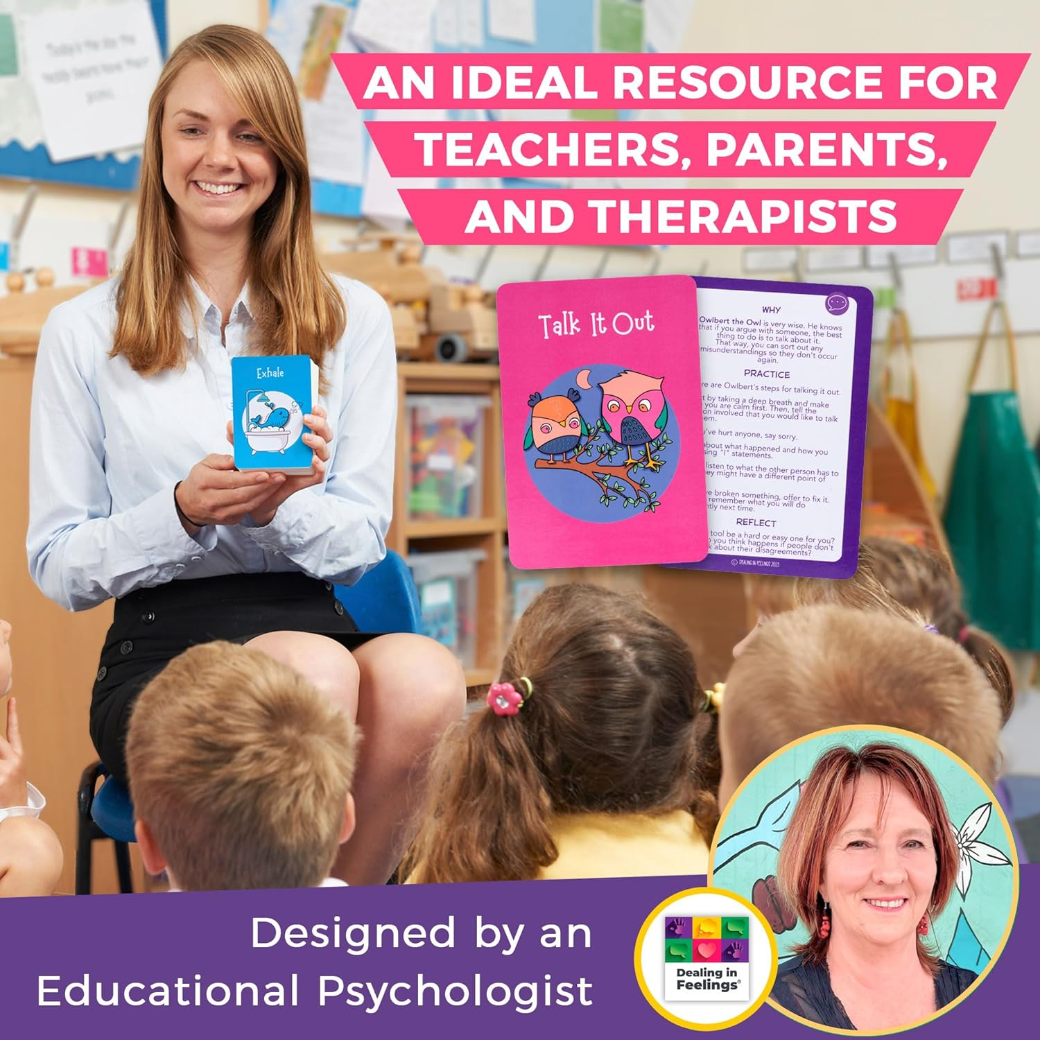 Dealing in Feelings Cool Tools Anger Management & Emotional Regulation Cards for Kids &ndash; SEL, Therapy Games, Social Skills &ndash; Ideal for Therapists, School Counsellors and Home School. image number 2