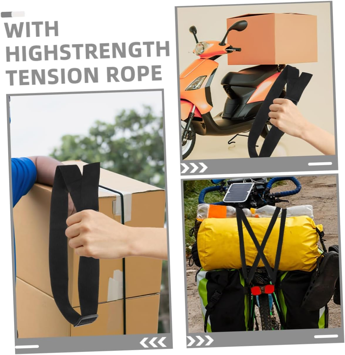 Ibasenice 2Pcs High Strength Luggage Strapping Shoulder Fixation Fanny Pack Straps for Travel image number 2