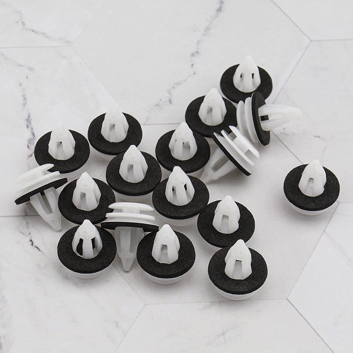 SING F LTD 50Pcs Car Interior Door Panel Clips Trim Fasteners Plastic 51418224768 51410407984 Car Parts Interior Fittings Door Cards image number 6