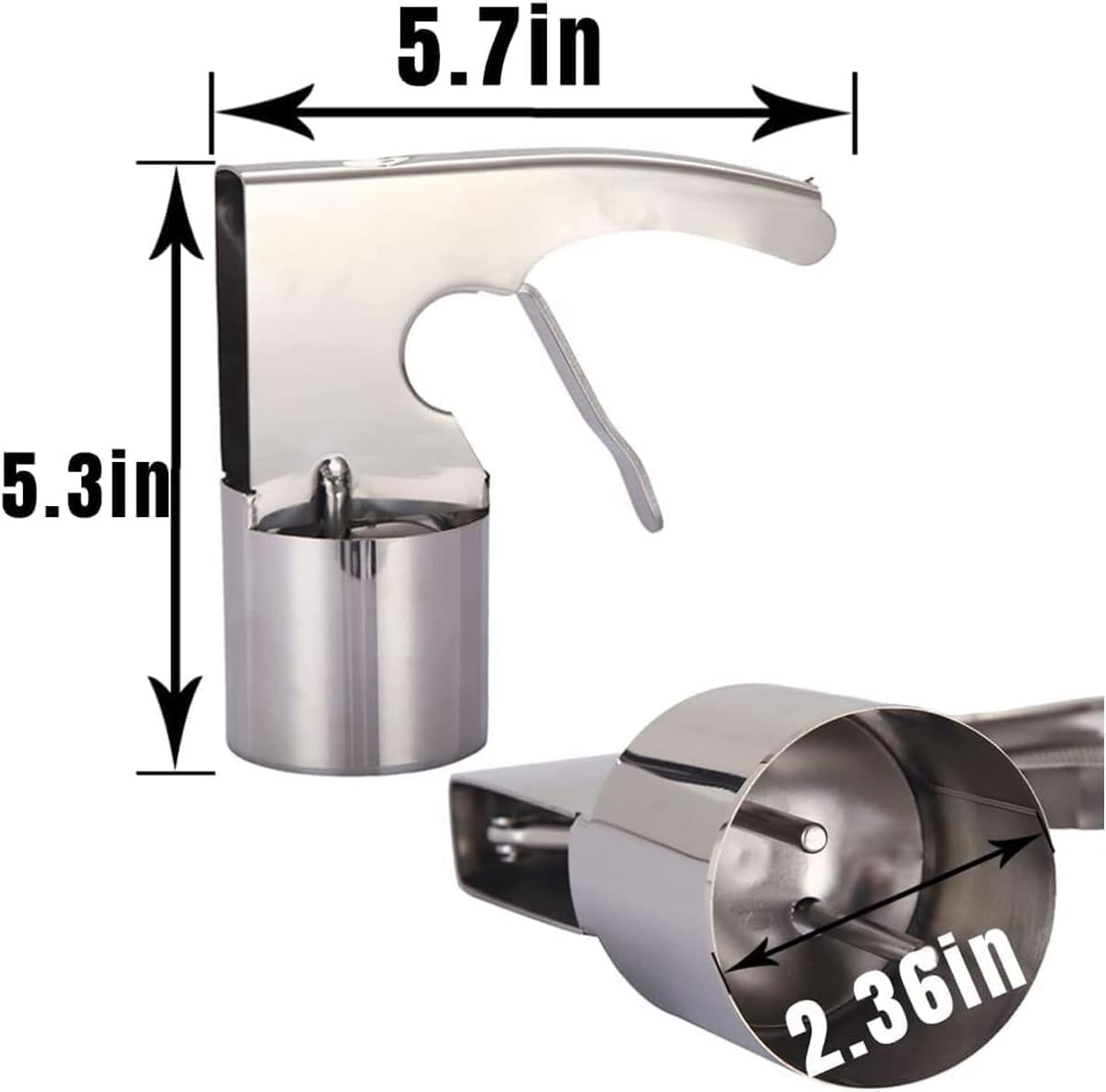 Easy Release Trigger Ice Cream Sandwich Scoop for Big Volumes | Nostalgic Old Fashioned Ice Cream Scooper, Designed in a Classic Cylindrical Style Scoop Disher image number 5