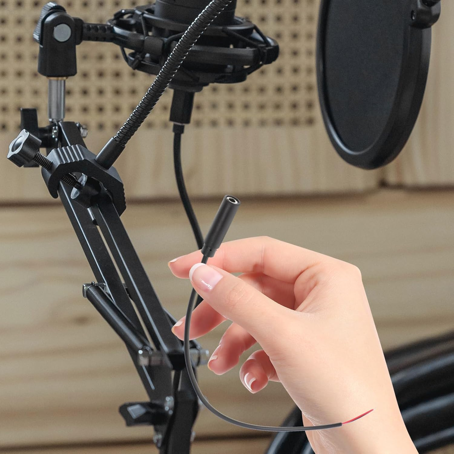 Balacoo 10 Pack 3.5Mm Female Plug to Bare Wire Audio Cable, Mono 3.5Mm Jack Connector, Ideal for Headphones, Speakers, Microphones, Black image number 1