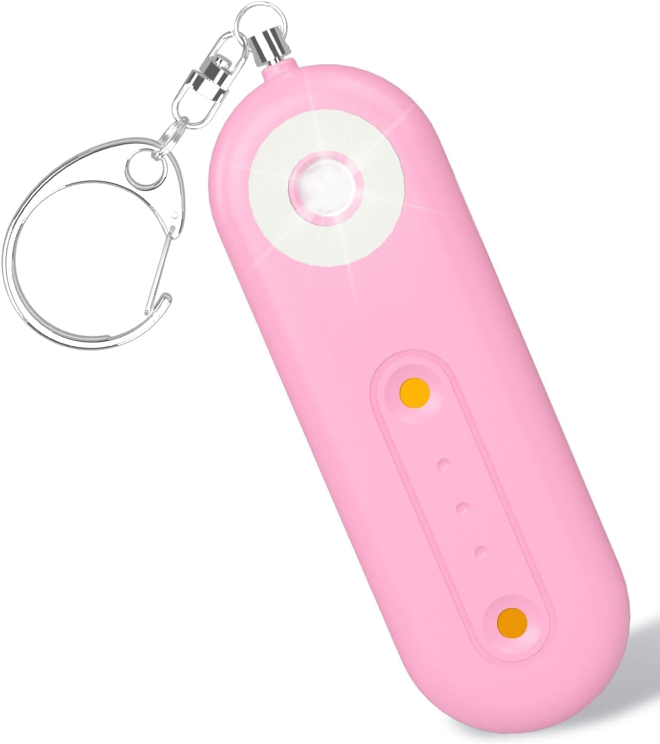 ROTOPATA Personal Safety Alarm Keychain for Women, Rechargeable 130DB Loud Emergency Self Defense Key Chain Siren with LED Strobe Light for Elderly Traveling College Essentials (Light Blue)