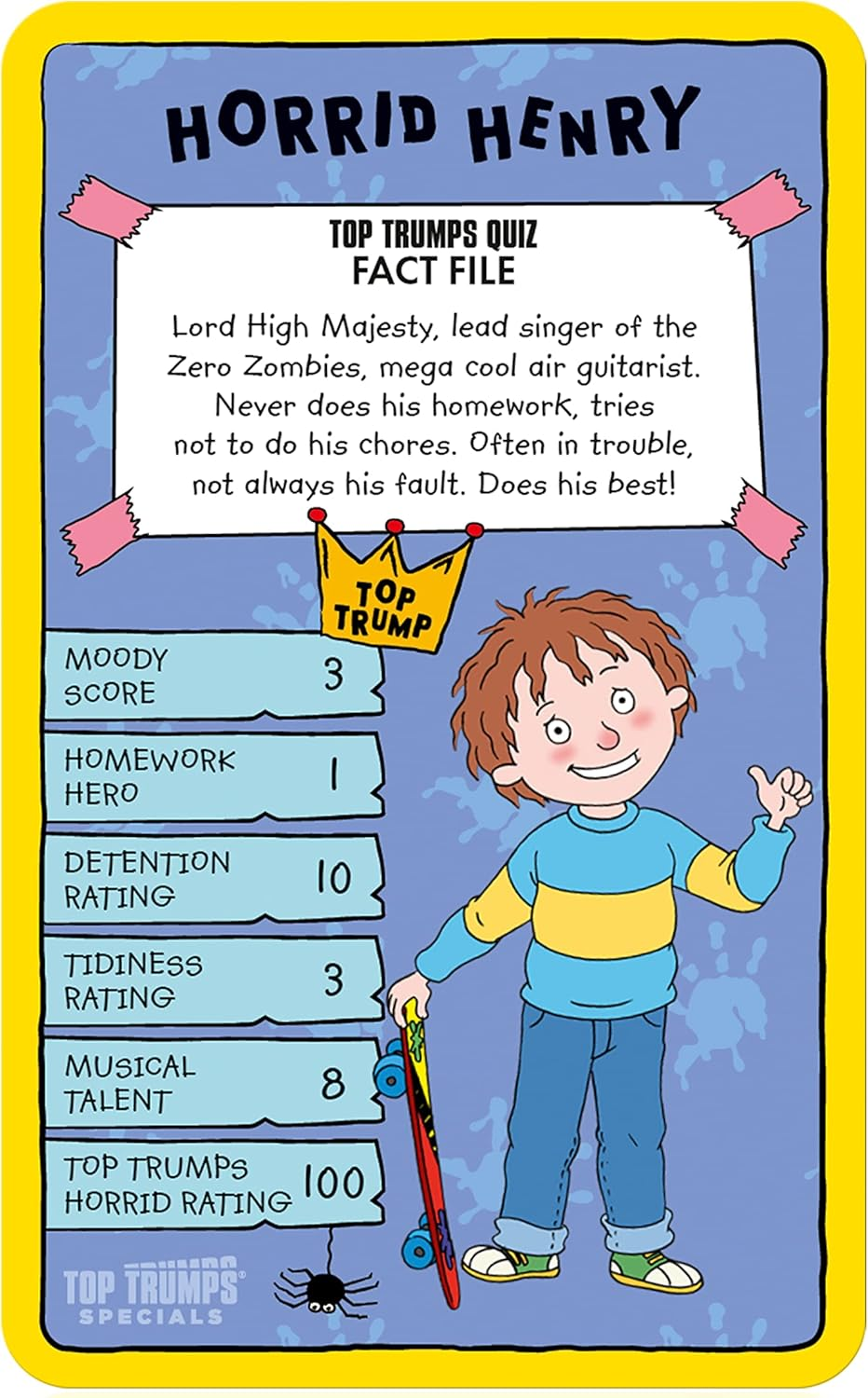 Top Trumps Horrid Henry Special Card Game English Edition, Play with the Mischievous Prankster-Type Kid and Characters from Ashton Primary School, Educational for Ages 6 Up, WM03017-EN1-6