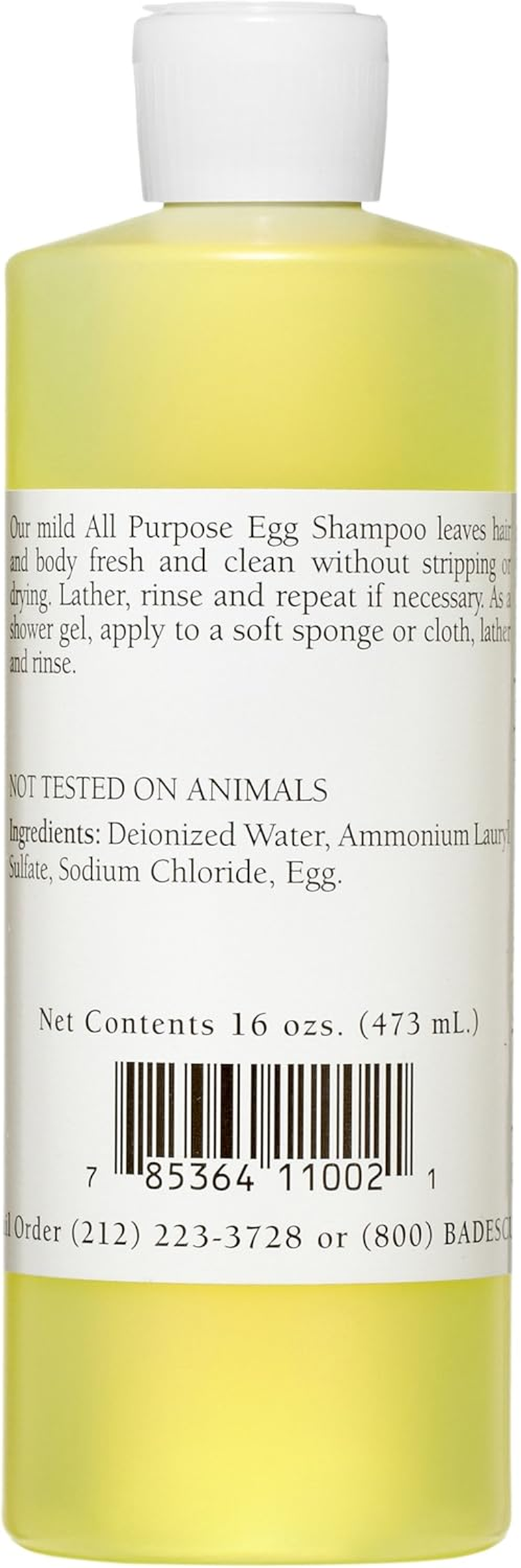 Mario Badescu All Purpose Egg Shampoo for All Hair and Skin Types | Shampoo and Body Wash That Cleanses and Nourishes |Formulated with Egg White Proteins| 16 Fl Oz image number 1