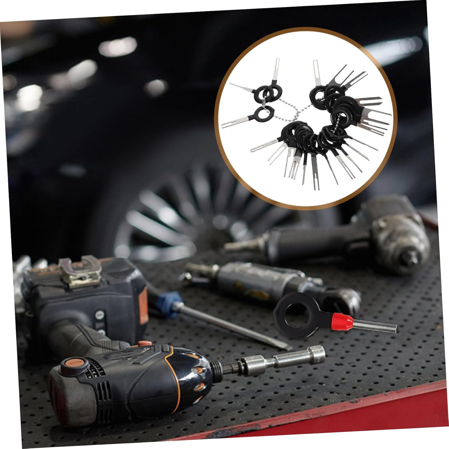 MUCKLILY 39Pcs Terminal Removal Tools Kit Connector Pin Release Extractor Puller for Automotive Household Devices Random Style image number 1