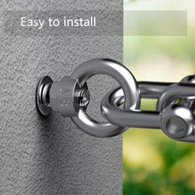 VOANZO Lifting Ring Eye Bolt M8 / 0.32" Marine Weight Lift Stainless Steel Male Thread Screws Bolts 5Pcs image number 5