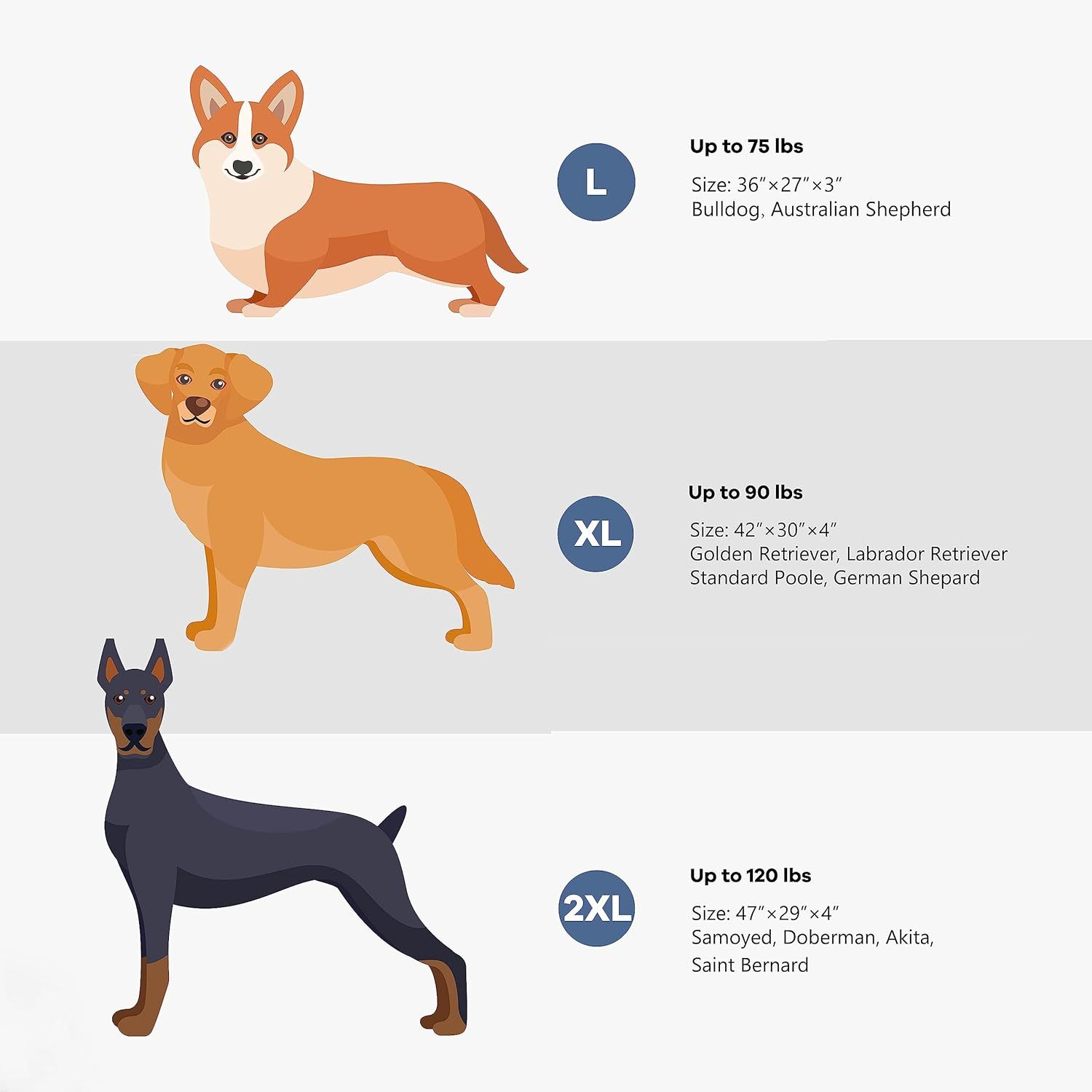 WESTERN HOME Large Dog Crate Bed, 36" X 24", Orthopedic Dog Bed for Large Dogs, Cream, Sherpa Fleece & Egg Crate Foam, Machine Washable Cover image number 3