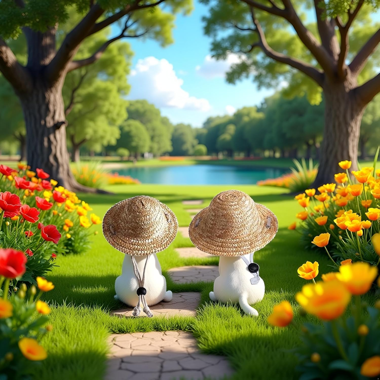 Novelty Summer Adjustable Pet Dog Outdoor Straw Hat Puppy Small Kitty Cat Sunhats Dog Hat image number 1