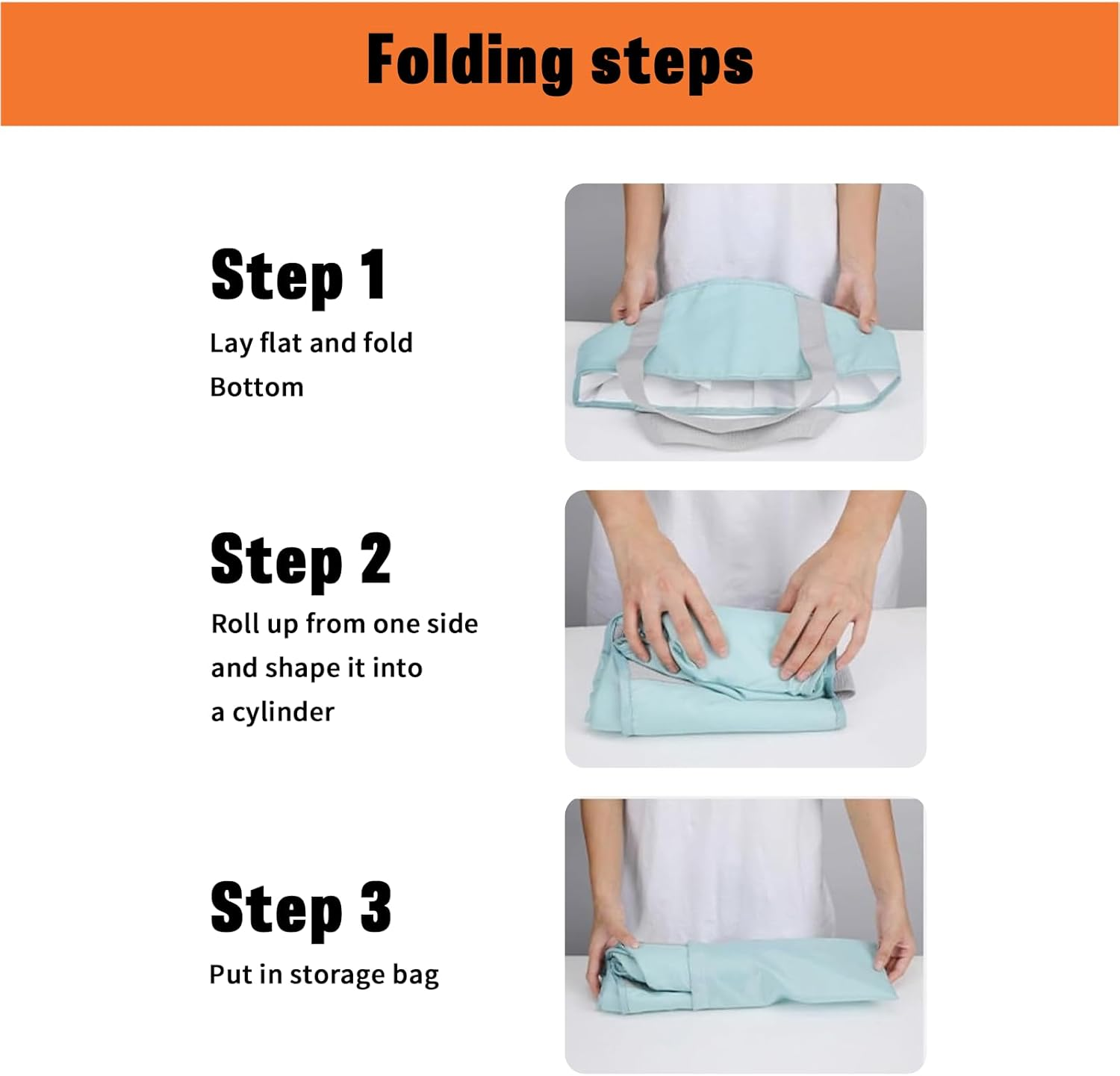 Rhoyee Large Collapsible Foot Bath Tub &ndash; 30X36Cm Portable Foldable Foot Soaking Basin with Handles & Thermal Insulation &ndash; Leakproof Travel Foot Spa Bucket for Home, Camping, Pedicure & Outdoor Use image number 5