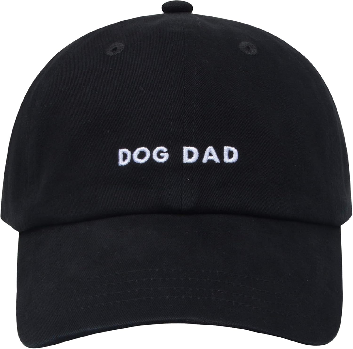 Hatphile 6 Panel Soft Embroidery Dog Dad Hat Dog Mom Hat Adjustable Baseball Cap Dog Lover Gifts for Men/Women
