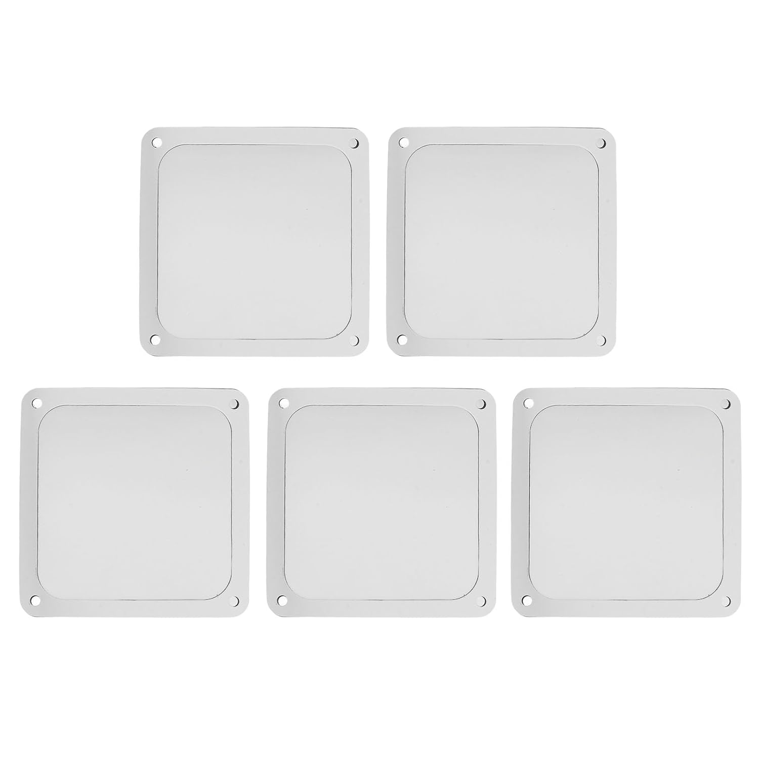 PC Fan Dust Mesh Filter, Soft Magnetic Nylon Frame Computer Case Fan Dust Filter Fine Aperture 120Mm for PC Case Power Supply (White) image number 6