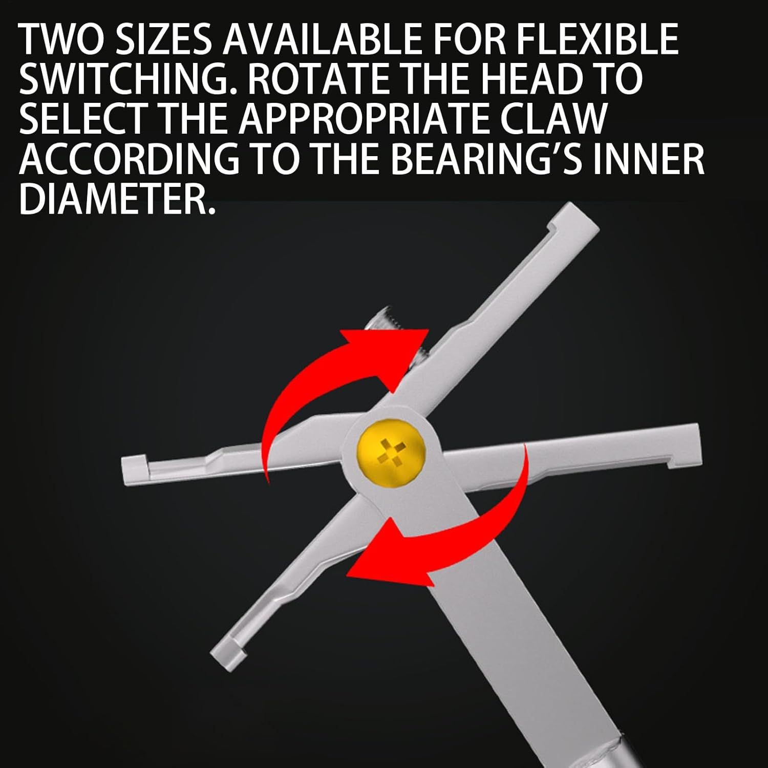 Zibeem Inner Bearing Puller,Heavy Duty Double Head Automotive - Bearing Puller for Tractor,For Automotive, Garage, Mechanic Workshop, Gear Installation, Shaft Extraction, Field Repair image number 4