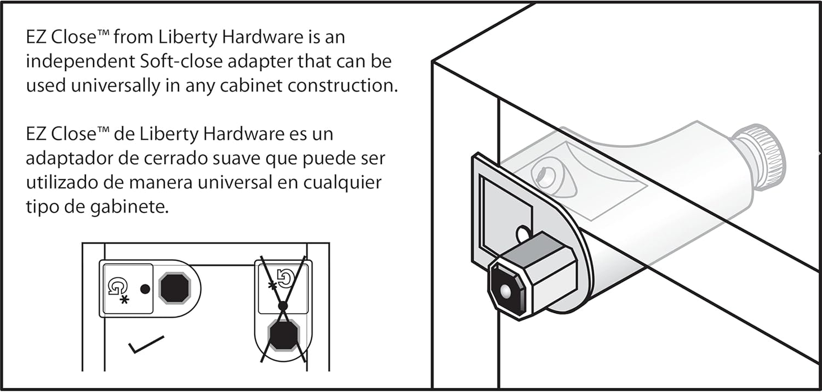 Franklin Brass Soft-Close Cabinet Door Damper, Nickel Plated, Pack of 5 image number 3
