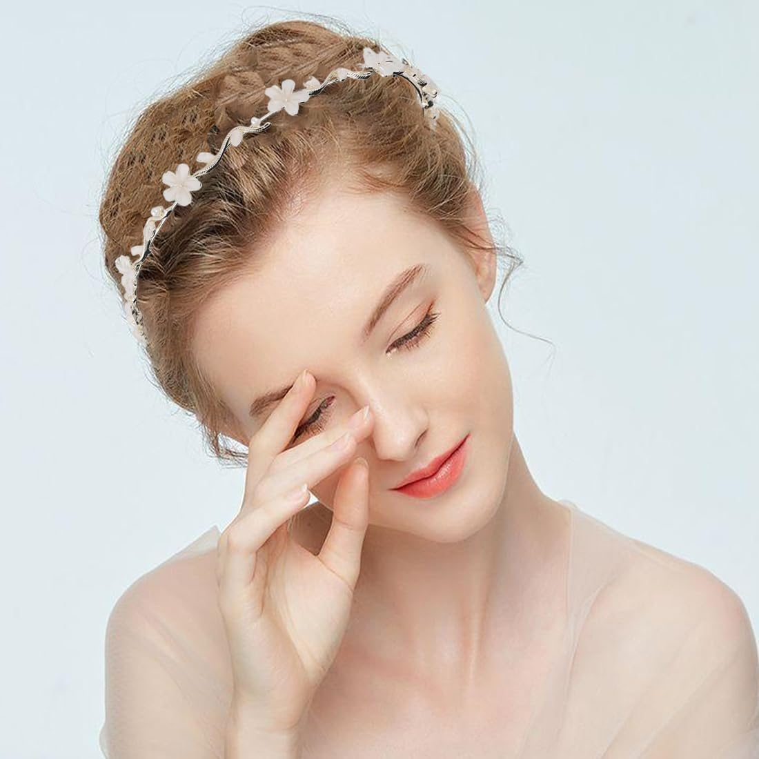 Headband Communion Girl and Bride Hair Accessories Communion Girls Wedding Girls Hair Accessories Flowers Bridal Hair Accessories image number 5