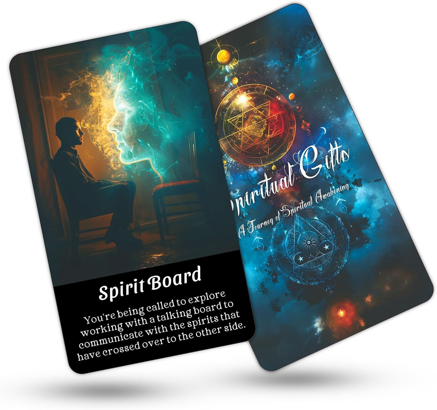 BAIYOOBAI Spirit Oracle Cards, Mystic Psychic Oracle Deck, Spiritual Oracle Cards for Beginners, Explore Inner Wisdom and Spiritual Power image number 3