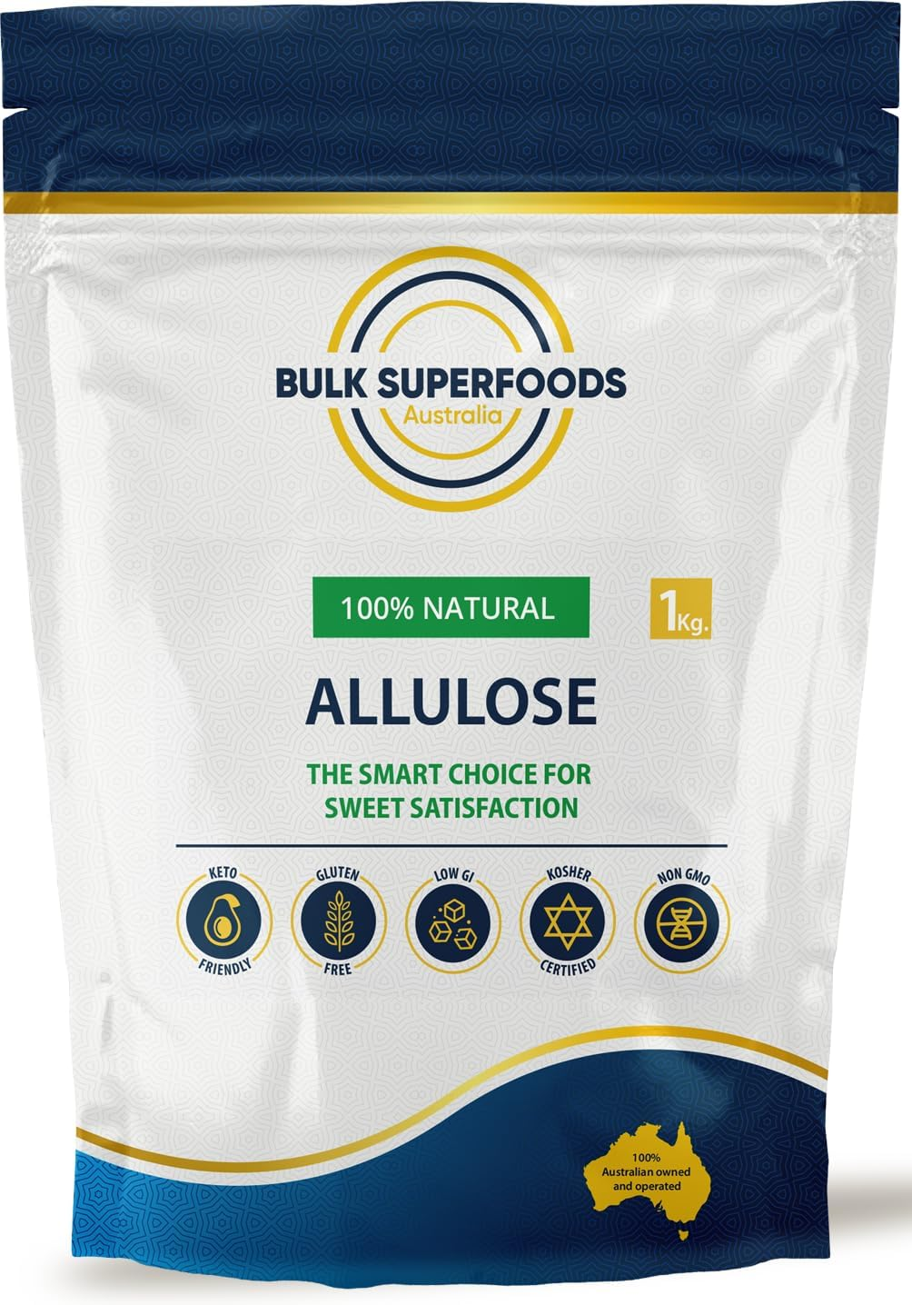 Crystalline Allulose 1 Kg by Bulk Superfoods