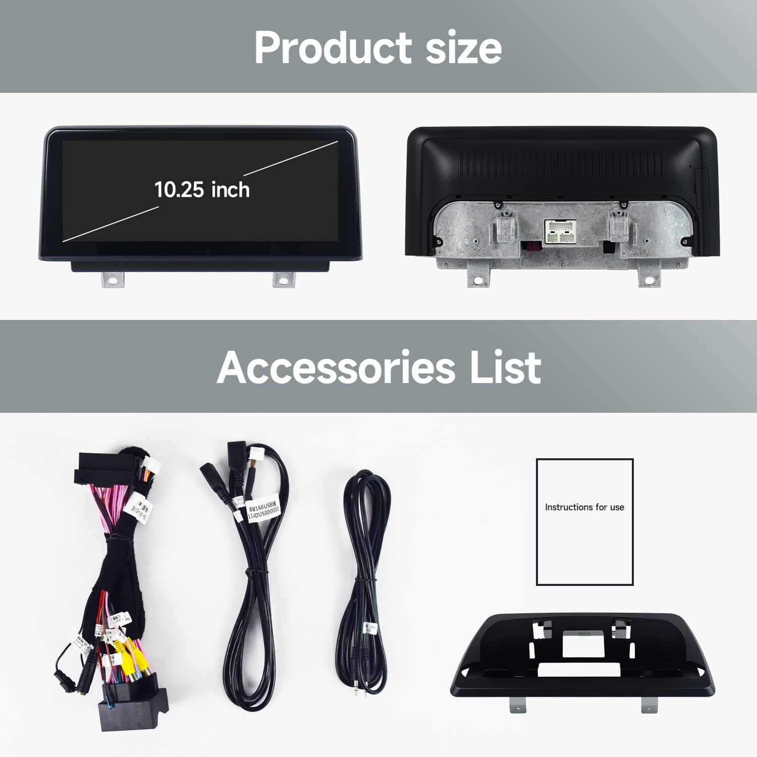 Android AUTO Wireless Carplay Radio Touch Screen for BMW 1 Series E81 E82 E87 E88 from 2006 to 2012 without Original Display Bluetooth Linux System image number 5