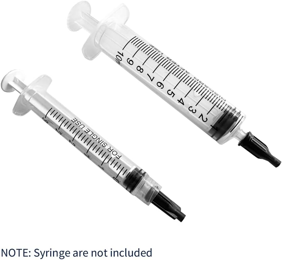 100 Pack Luer Lock Syringe Caps for Luer Slip Lock Tip Leak-Free Dispensing-Black image number 3