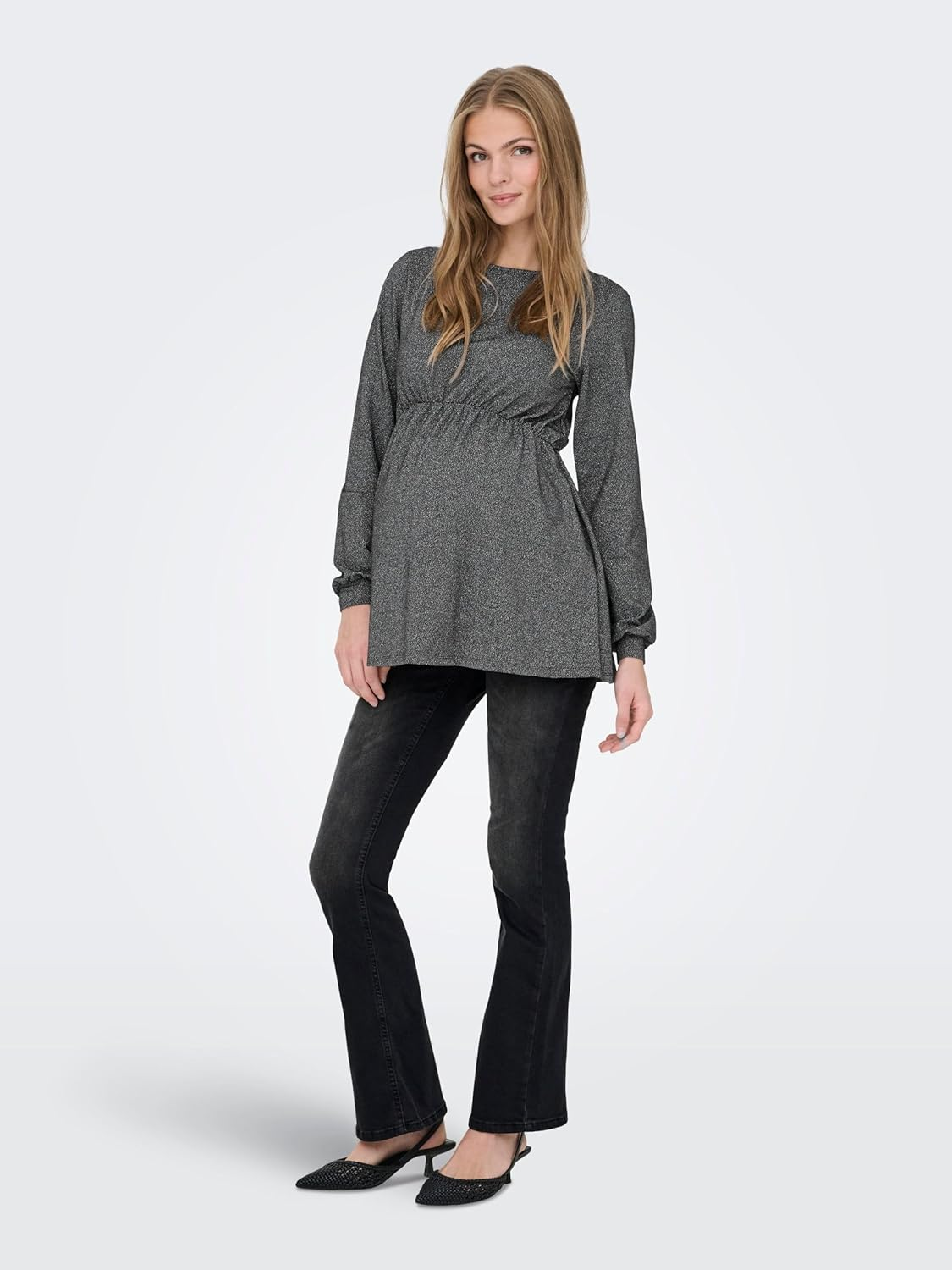 ONLY Female Flared Fit Jeans Olmblush Medium Waist Flared Jeans image number 4