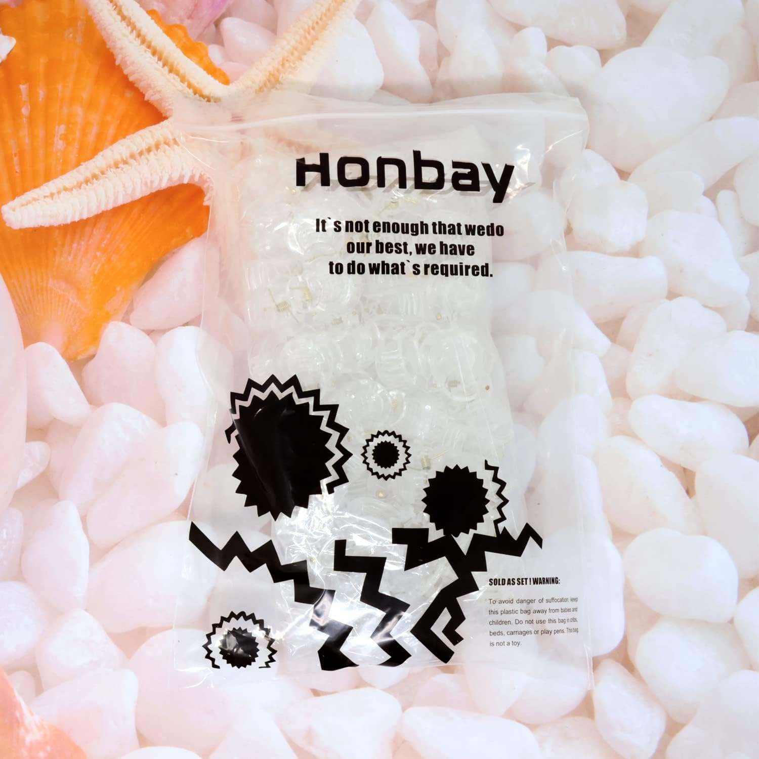 Honbay 60PCS Plastic Small Hair Claw Clips Clear Mini Hair Clips Mini Hair Clamps Strong Grip Hair Accessories for Women image number 5