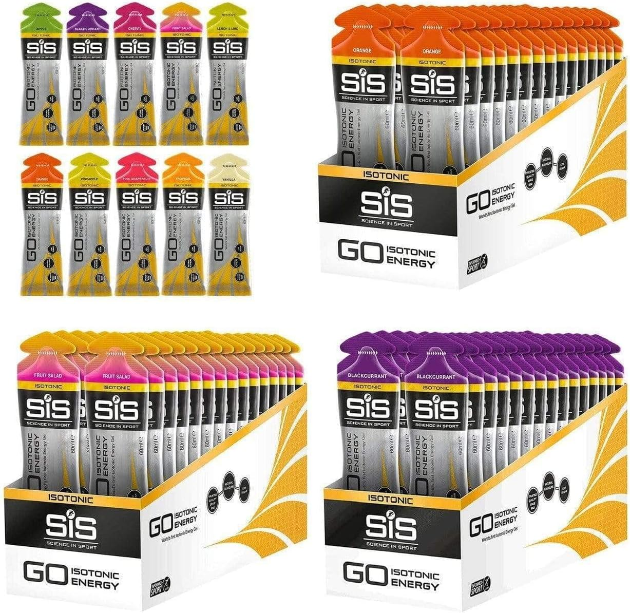 SIS GO plus ISOTONIC ENERGY GELS 30X60ML FR SALAD