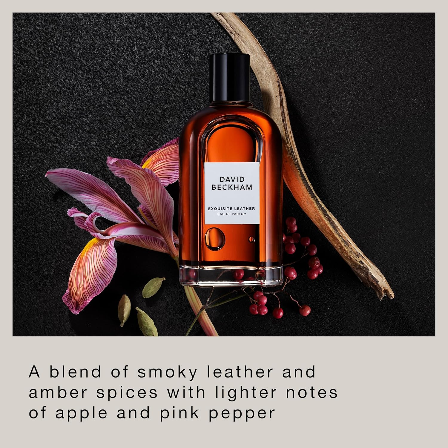 David Beckham Collection Exquisite Leather Eau De Parfum for Men, Fresh and Aromatic, Long Lasting Fragrance, 100Ml (3.3Oz) image number 6